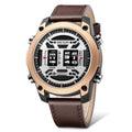 MEGIR Men's Watch Roller Business Casual Wristwatch Leather Fashion Sports Quartz Watch Chronograph Waterproof Male Clock 2142